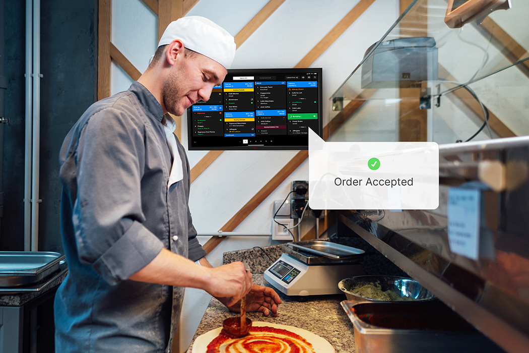 Order management with kitchen display systems